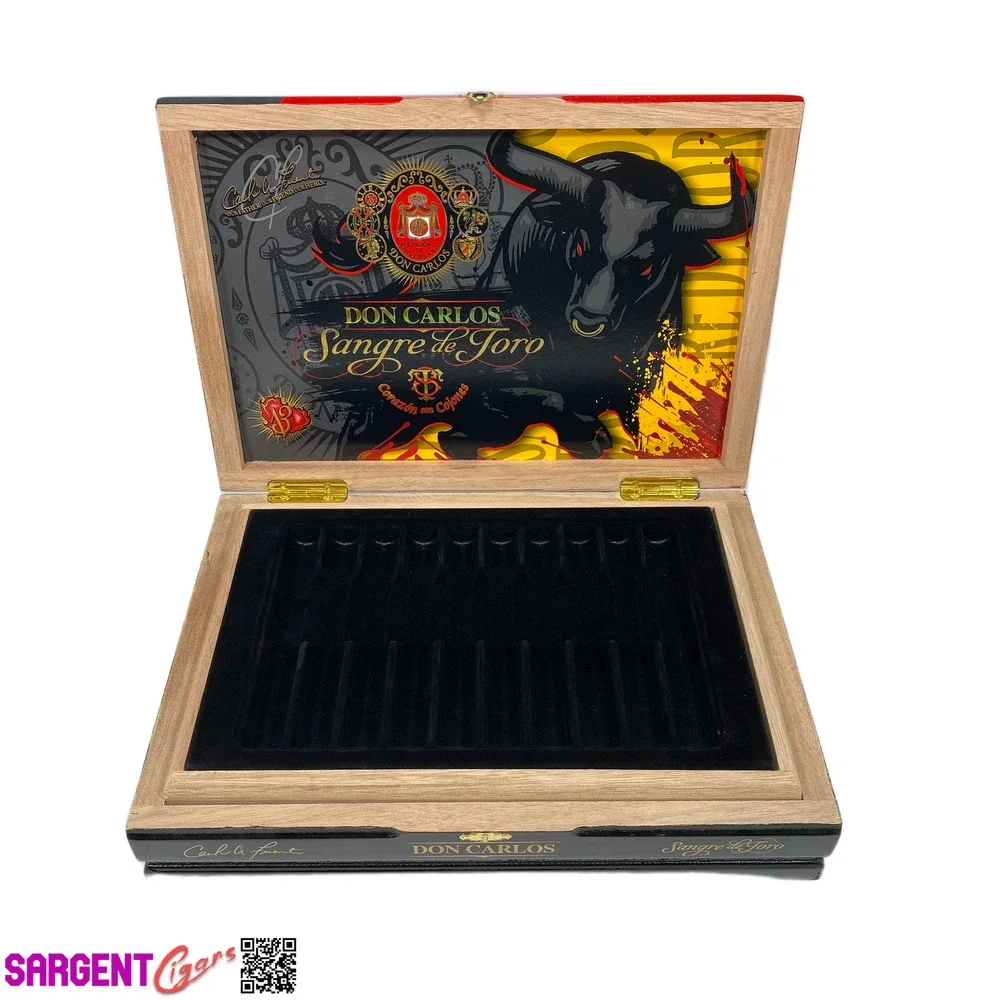 Arturo Fuente Don Carlos Bestia Sangre de Toro Empty Wooden Cigar Box
